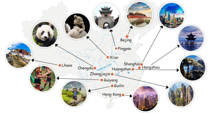 Travel china guide map beijing