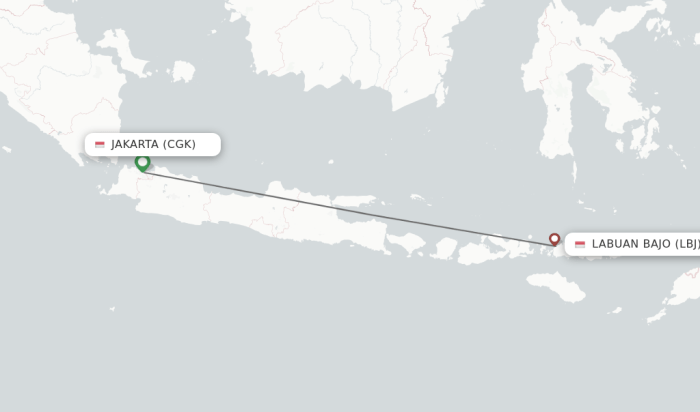 Transportasi menuju Labuan Bajo dari Jakarta