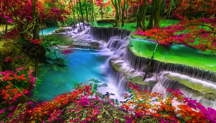 Thailand waterfalls nature waterfall beautiful world places magic