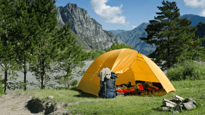 Tent pitch campsites