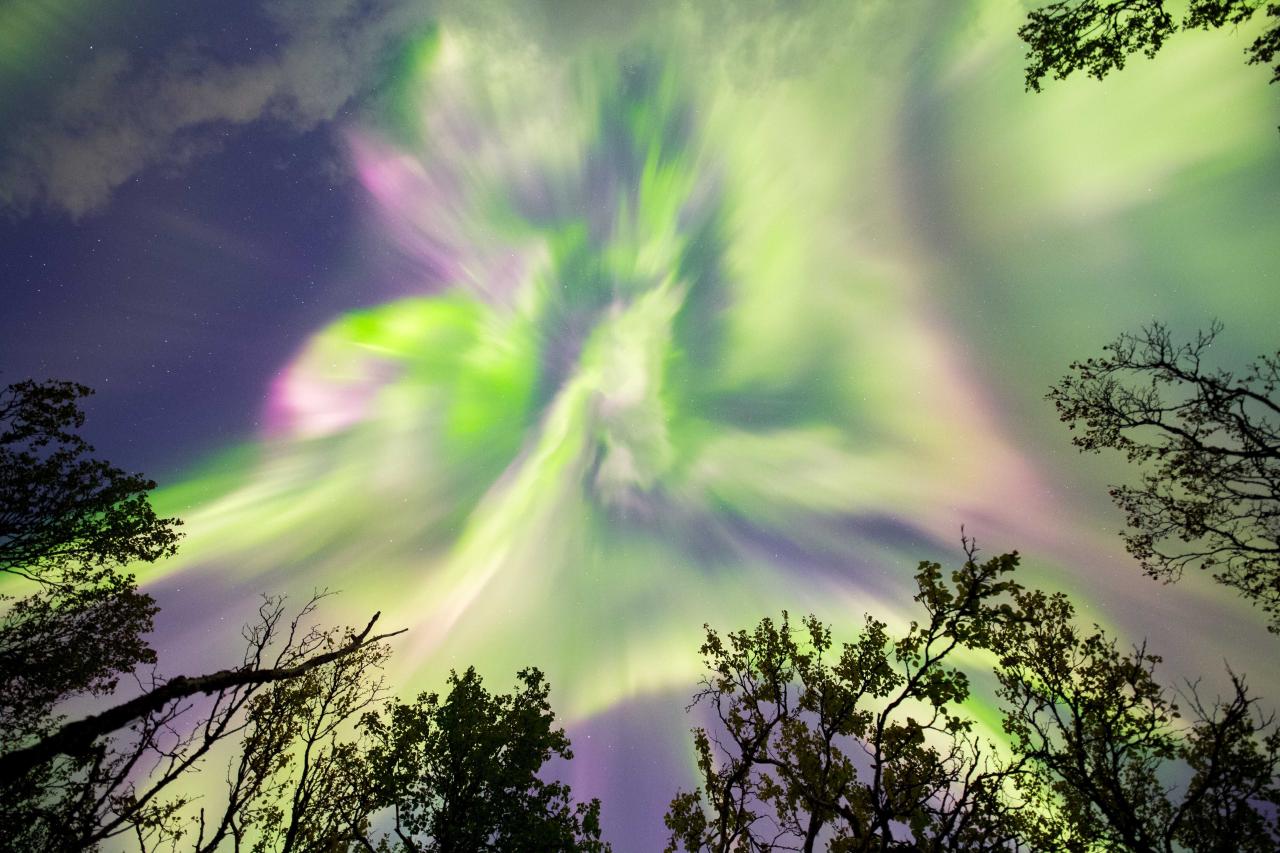 Prediksi kemunculan aurora borealis di Norwegia tahun ini