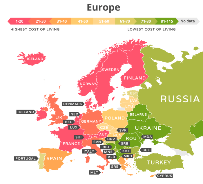 Cost living europe july expat zurich