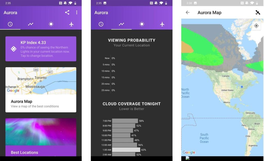 Aplikasi terbaik untuk memprediksi dan melacak aurora