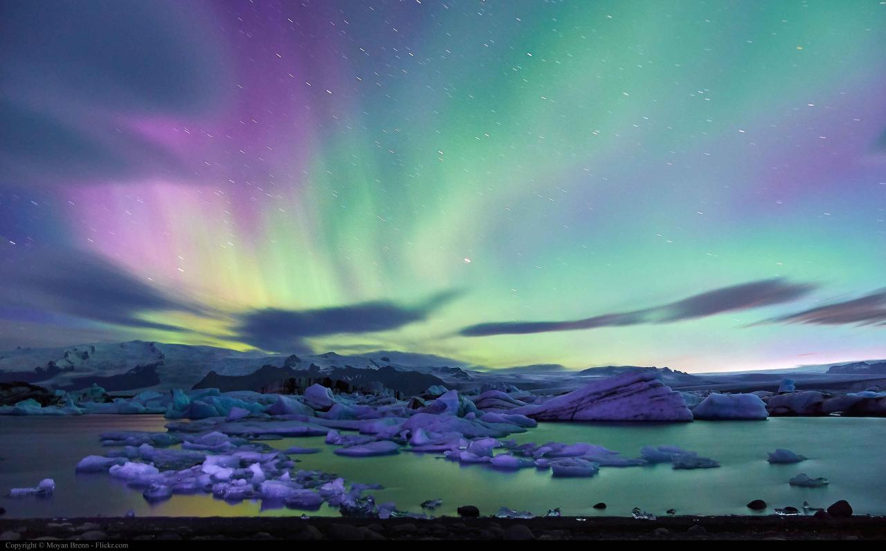 Foto aurora terbaik di Islandia bulan Desember