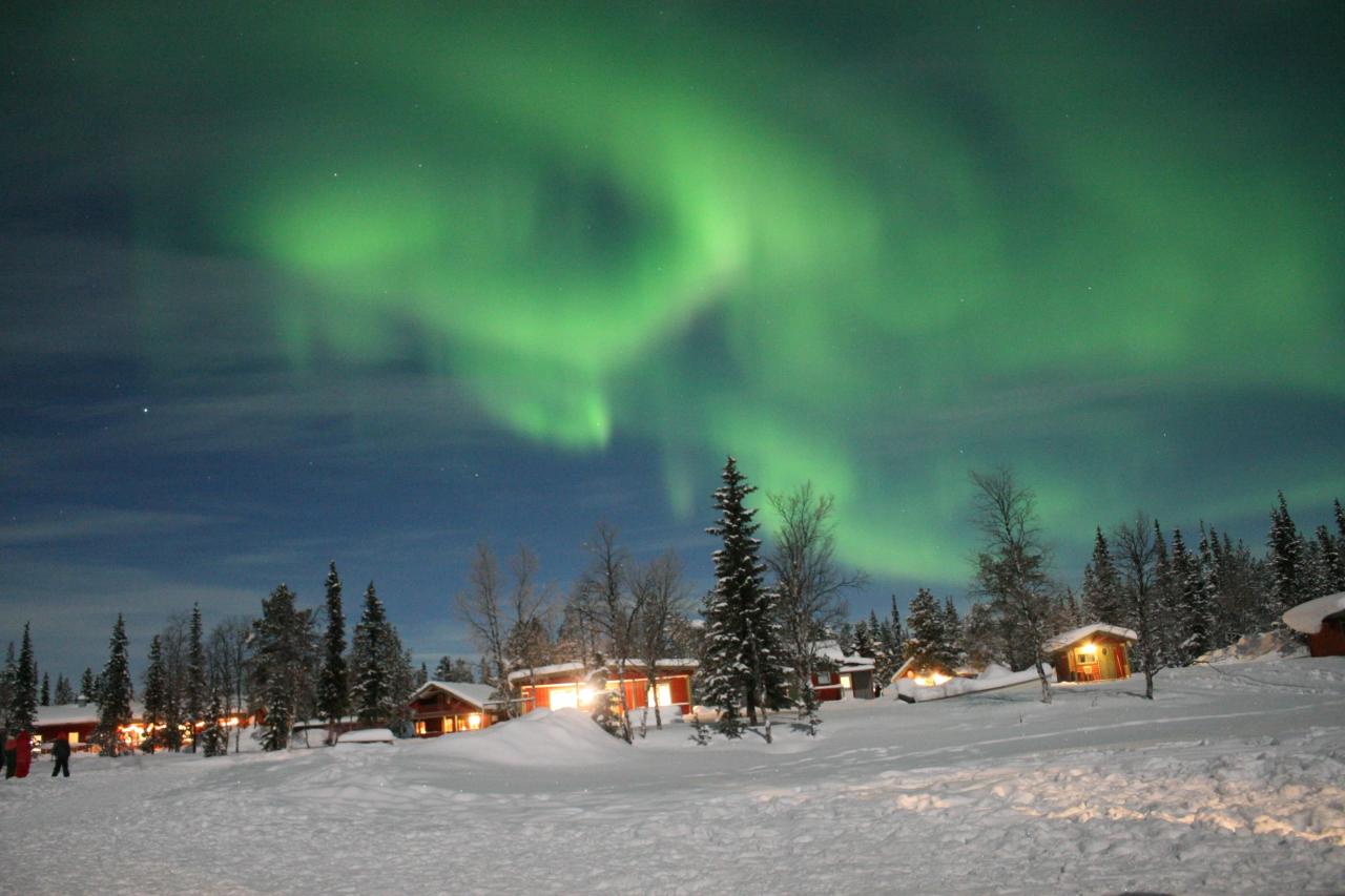 Perkiraan intensitas aurora borealis di Swedia minggu depan