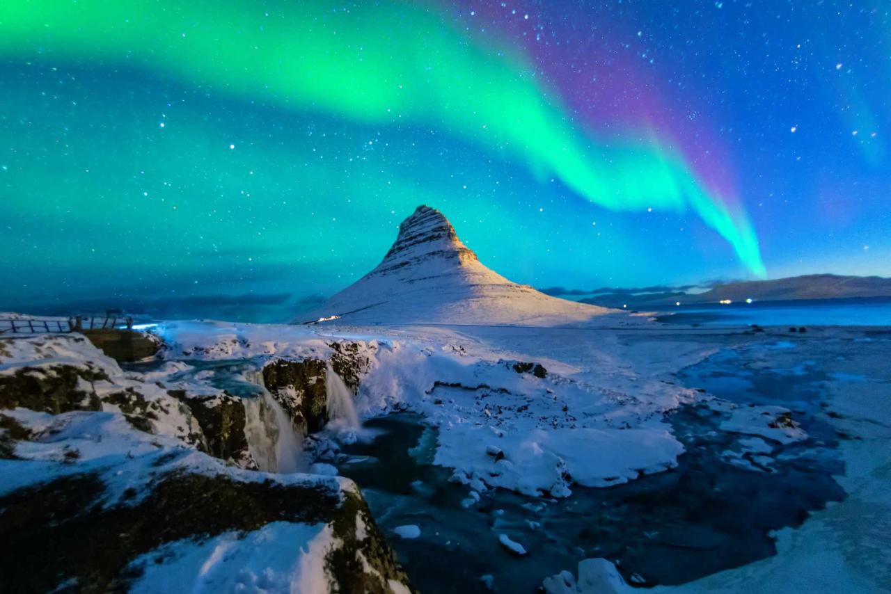 Iceland northern aurora borealis